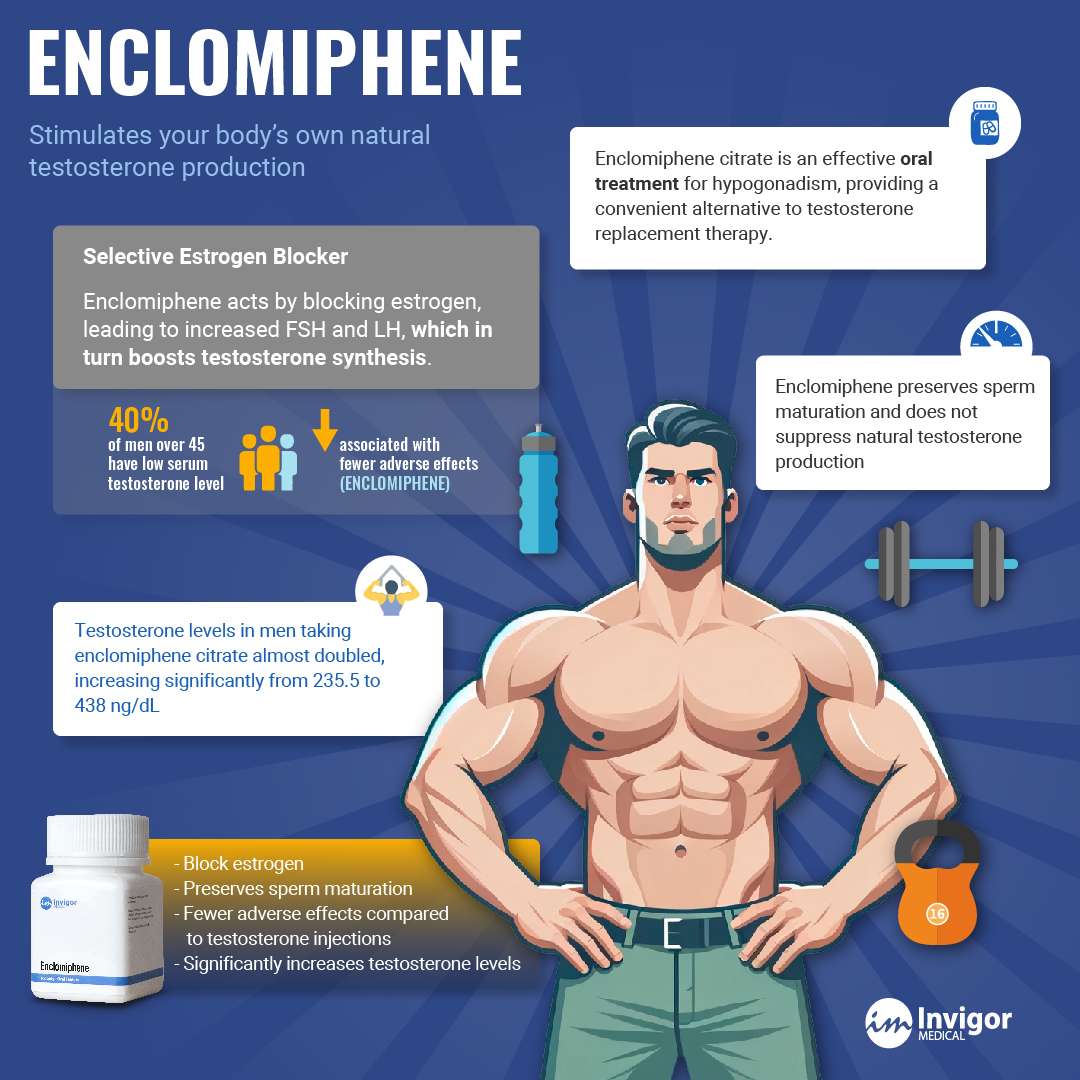 Enclomiphene Infographic
