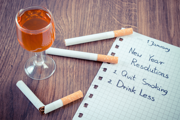 alcohol and smoking