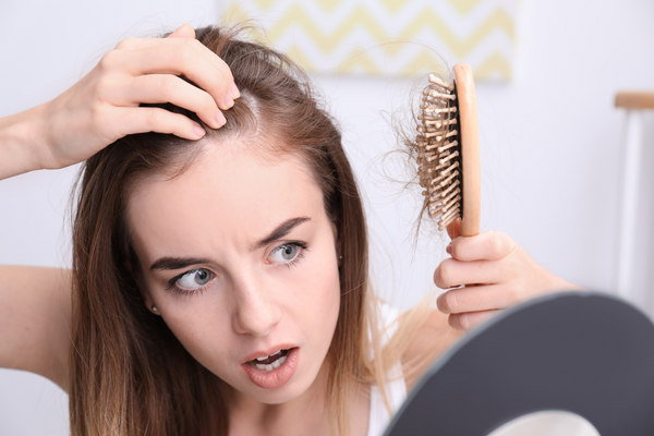 woman with hair loss