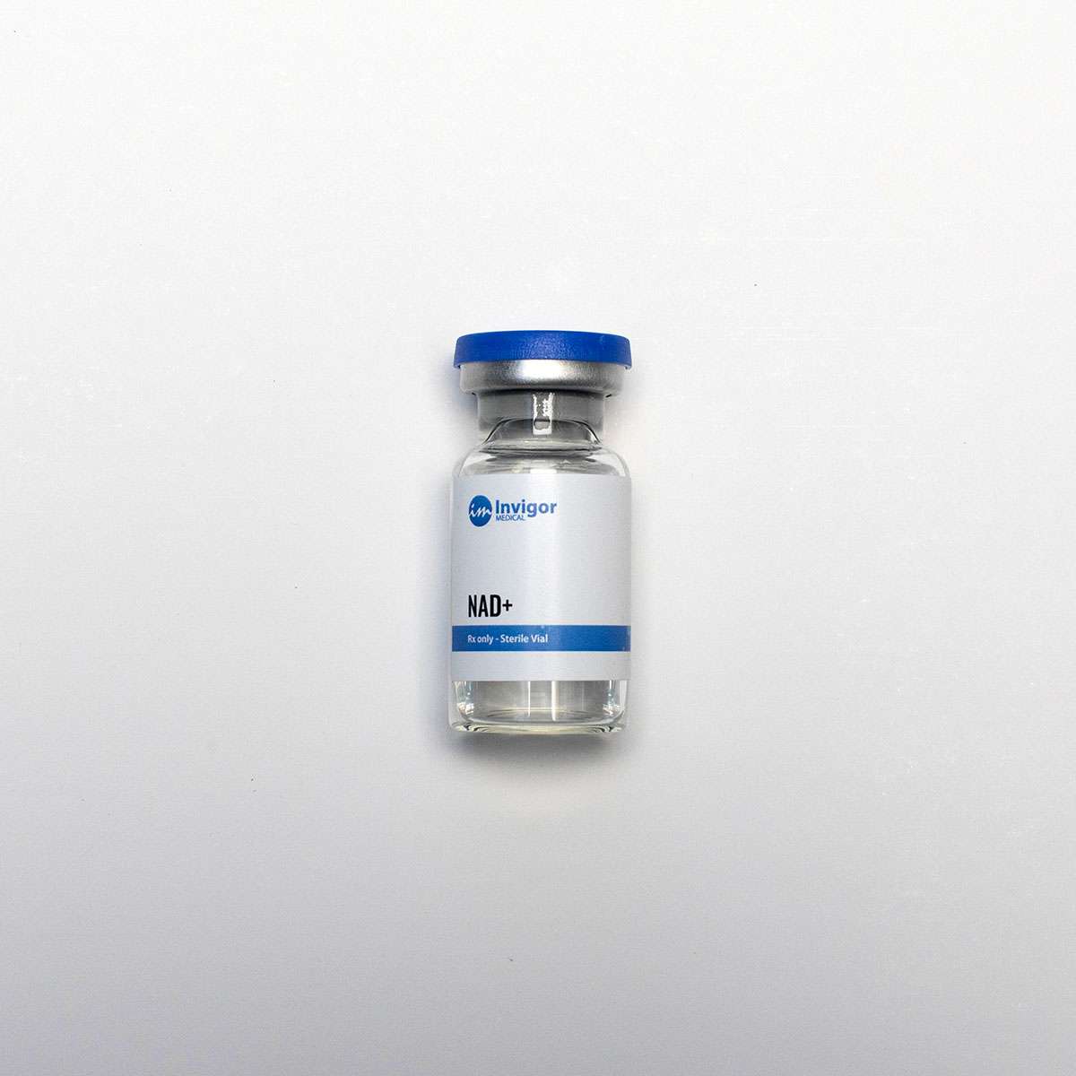 Vial of NAD+ White Background