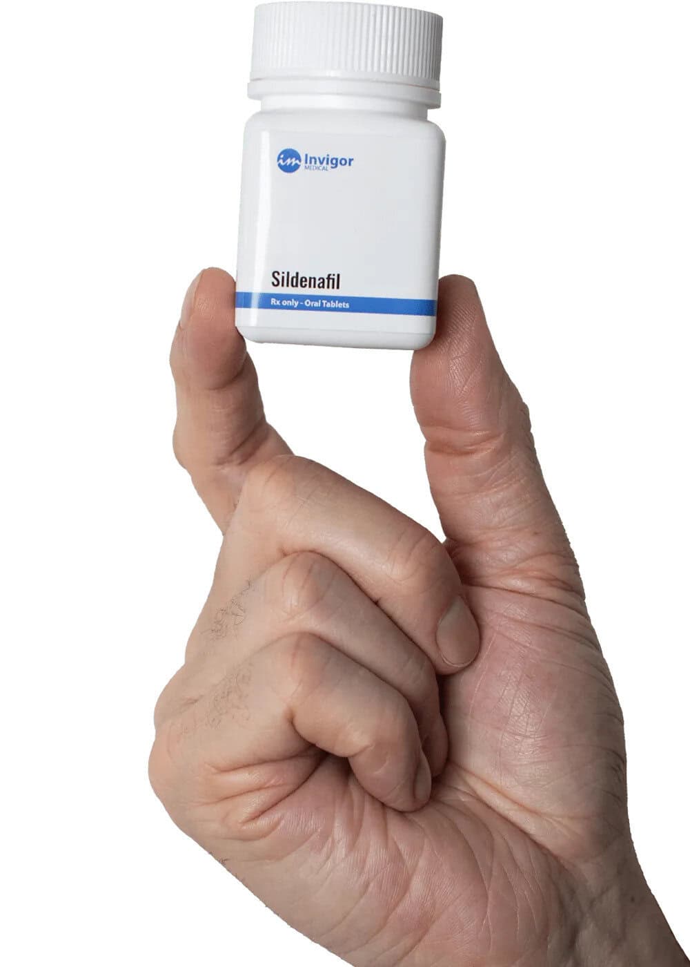 Sildenafil Medication in Hand